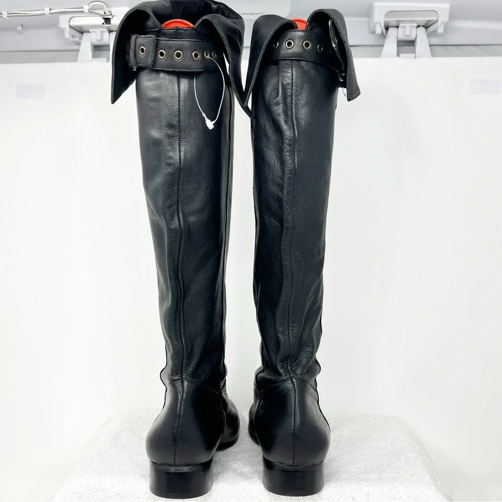 Jessica Simpson riding boots black leather size 7.5 women’s